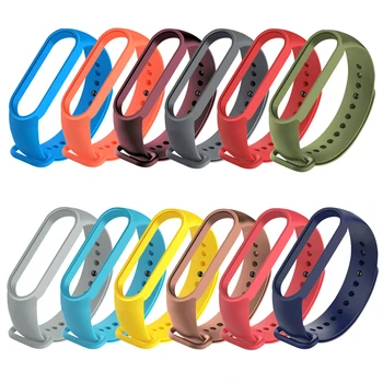

Foonbe strap for xiaomi mi band 5 strap Silicone Soft TPU Wristband replacement Colorful straps for miband 5 bracelets 30 Colors