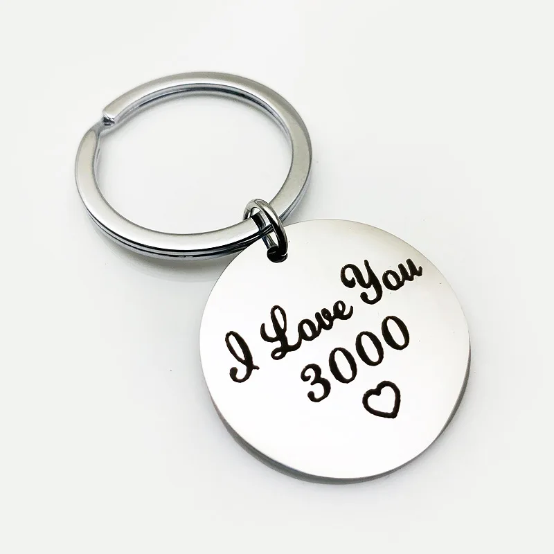 I LOVE YOU3000 стиль из нержавеющей стали китайский «сделай сам» переводная надпись кольцо-защелка Love You три тысячи раз