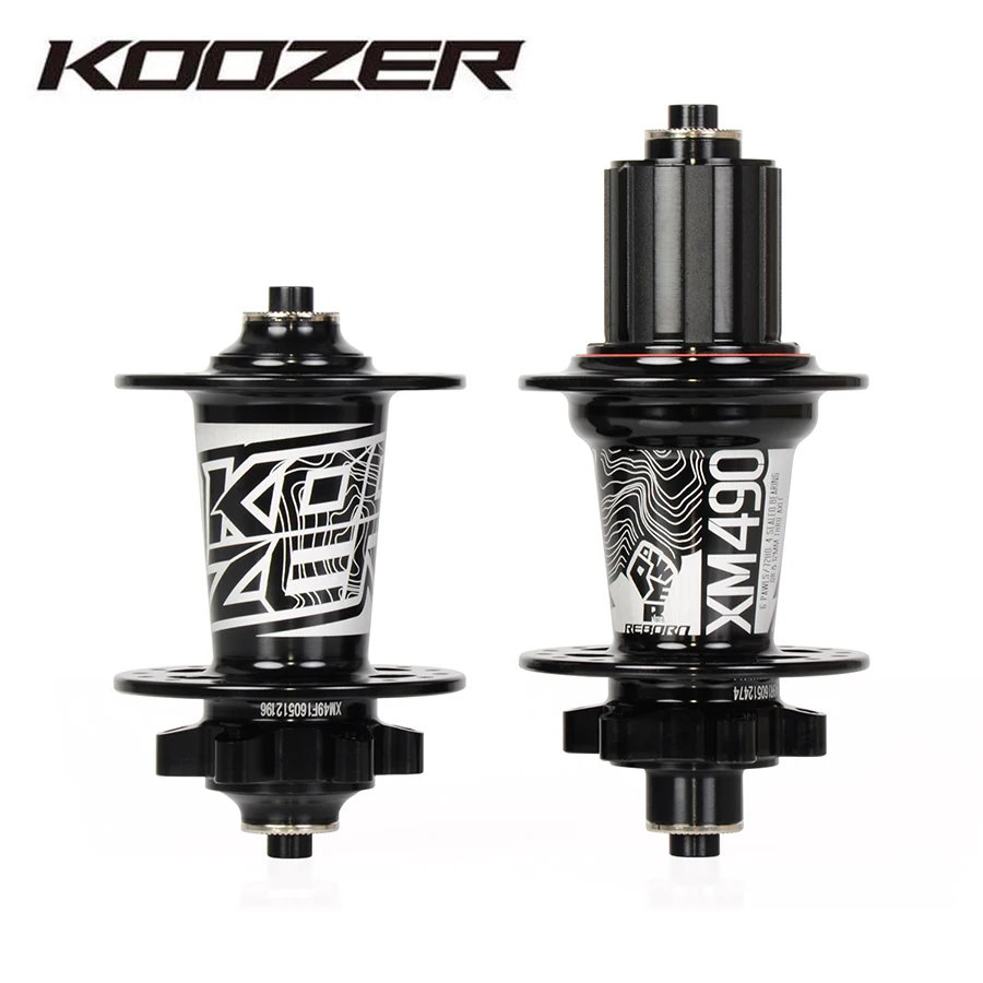 

KOOZER xm490 Front Rear Hubs 9*100 10*135 15*100 12*142 mm bicycle Hub CNC 4 Bearing 28/32/36 Hole MTB mountain bike hub parts