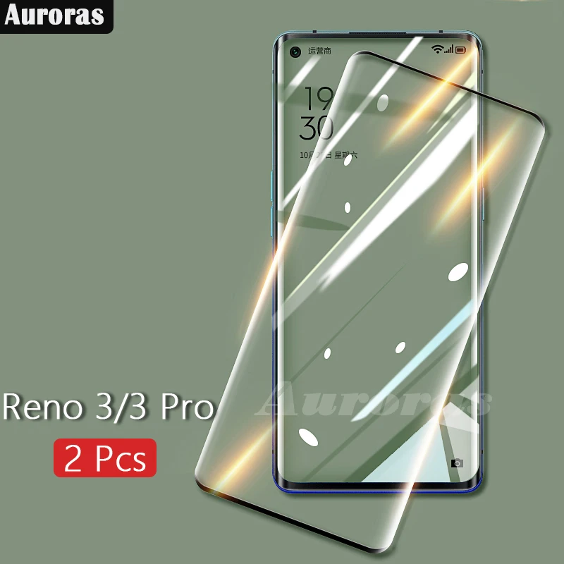 Auroras для OPPO Reno 3 Pro защита экрана стеклянная пленка 9D полное закаленное стекло