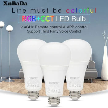 

Milight FUT 105 12W RGB + CCT LED Spotlight Bulb 2.4G Wireless 2 in 1 E27 Dimmable Lamp Intelligent AC100 ~ 240V