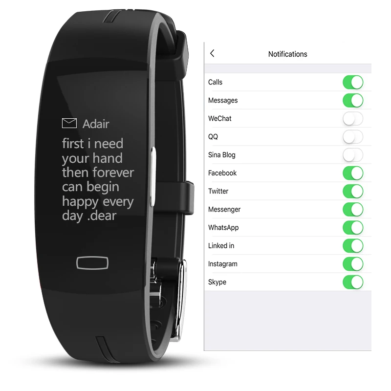 

Wholesale H66 Smart Bracelet Blood Pressure Wristband Heart Rate Monitor PPG ECG Activit Fitness Tracker 50PCS/lot