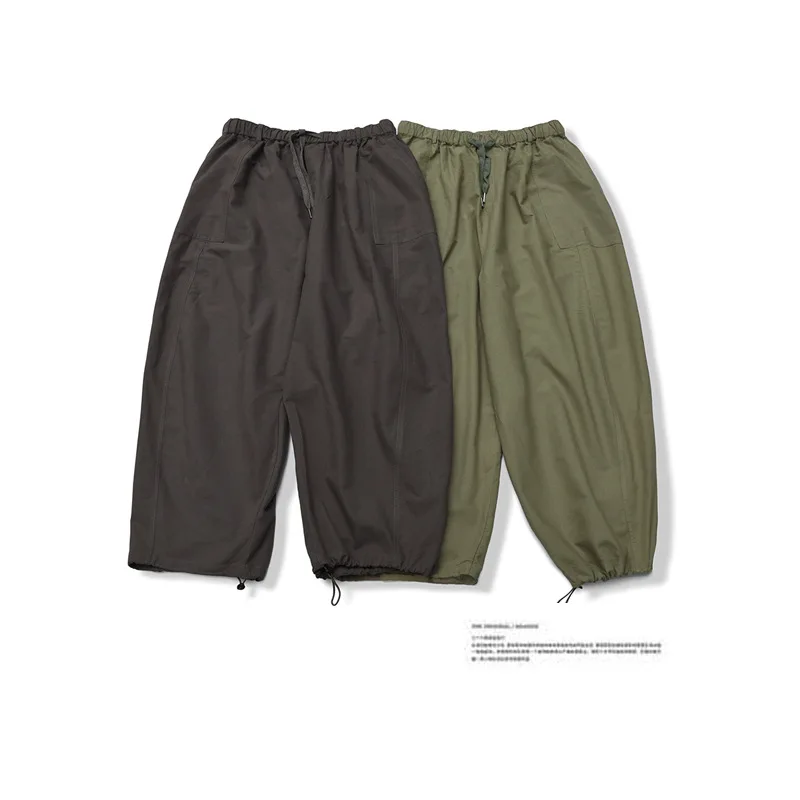 

Vertical Ze Produced 19ss Loose-Fit Loose Pants Small Capri Pants Pure Cotton Washing Retro Casual Pants Harem Pants Fashion