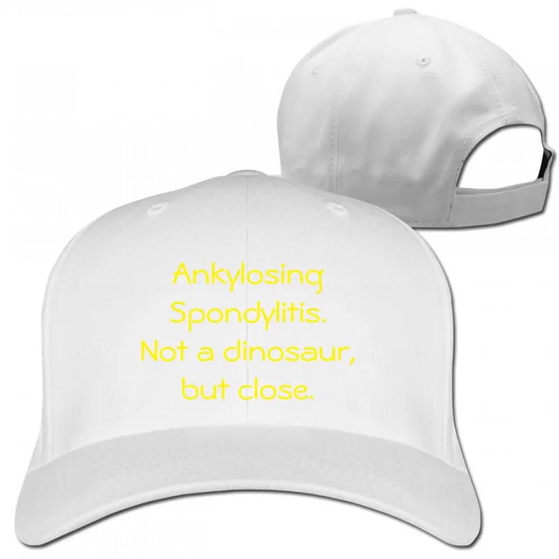 Бейсбольная кепка ankylossing spondylitis not a dinosaur для мужчин и женщин, кепки для водителя грузовика, модная Регулируемая Кепка - Цвет: 1-White