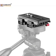 CAMVATE Quick Release montaj taban plakası 1/4 3/8 vida dişleri Manfrotto için 577/ 501/ 504/ 701 tripod/ray/sabitleyici