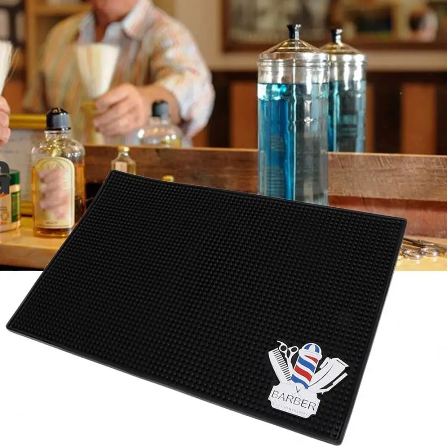 

Barbershop Professional Salon Desktop Non-Slip Pad Flexible Barber Shop Haircut Heat Insulation Mat Hair Salon Accessories