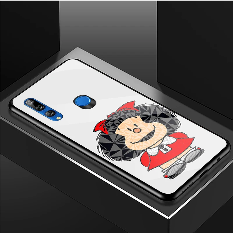 Mafalda Kính Cường Lực Điện Thoại Ốp Lưng Cho Huawei Honor 8X 9 10i 20i 20Lite 20Pro 30 Pro Vỏ cute phone cases huawei Cases For Huawei