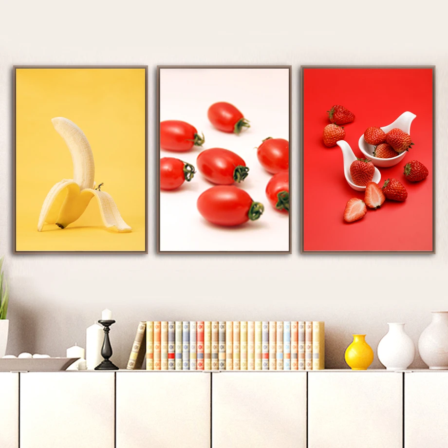 Strawberry-Banana-Mango-Tomato-Nordic-Posters-And-Prints-Wall-Art-Canvas-Painting-Wall-Pictures-For-Kitchen (1)