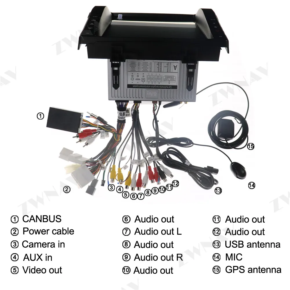 Cheap Android 9.0 Car GPS Navigation For Toyota Alphard 2015-19 head unit multimedia autoradio tape recorder no DVD player Tesla style 1