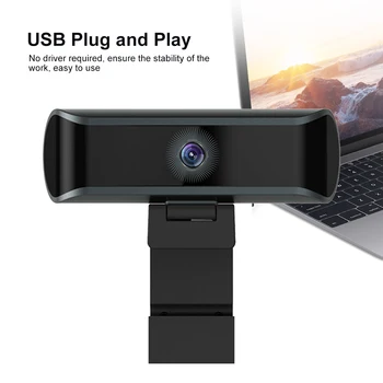 

8 Million Pixels Auto Focus Webcam FHD 1080P Webcam Built-in Microphone High-end Video Call Drive-free Web Camera for PC Laptop