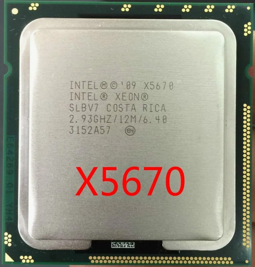 Процессор Intel Xeon X5670 2,93 ГГц LGA 1366 12 МБ кэш L3 шесть ядер серверный ЦП X5670