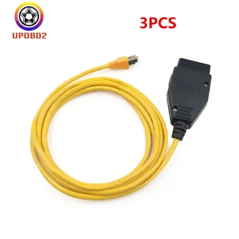 

3PCS/Lot ESYS Data Cable For BMW ENET Ethernet to OBD OBD 2 Interface Car Diagnostic Cable E-SYS ICOM Coding For BMW F-series