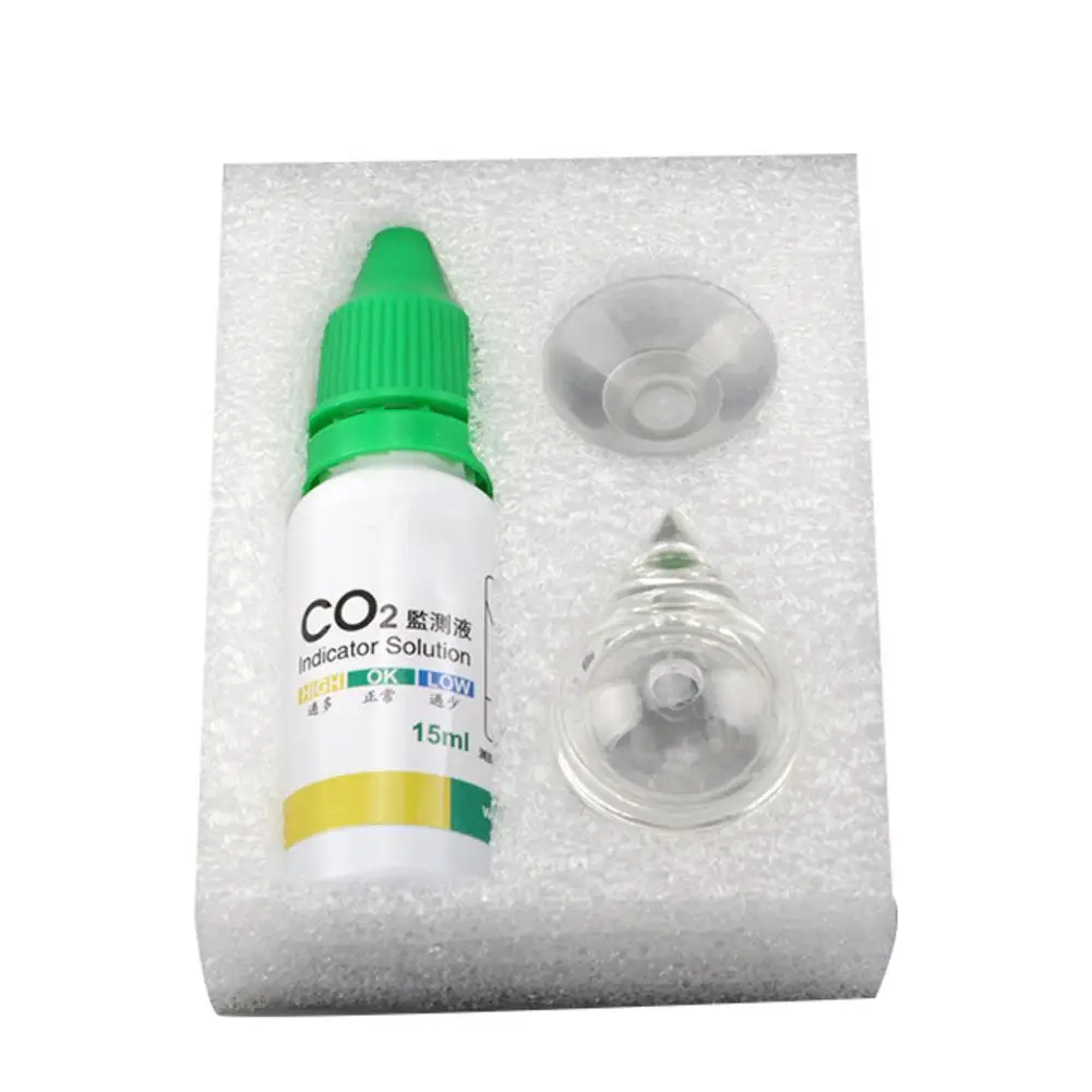 Fish Tank CO2 Diffuse Glass Drop Checker For Co2 Monitor Glass Drop Checker PH Long Term Indicator Monitor Tester