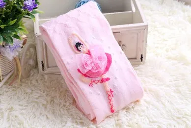 Pink Детские Балетные колготки, милые дизайнерские колготки для девочек, детские бархатные Волшебные чулки, рождественские, белые, розовые, черные - Цвет: Pink