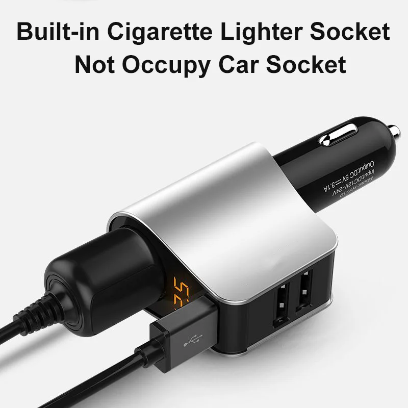 Автомобильное зарядное устройство с 3 USB портами 12 В 24 80 Вт|Адаптер питания| |