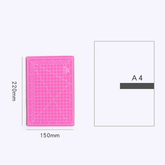 Kawaii creative art pen knife cutting board set small fresh paper cutting pen knife diy hand account tool supplies set Pink A5 (pad)