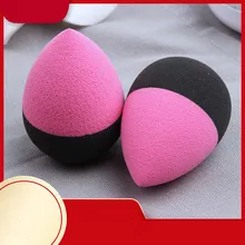 Two-color Water Drop Puff New Rainbow Powder Puff Set Makeup Sponge Stitching Color Beauty Egg Wholesale