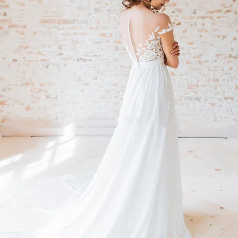 Eightale-Beach-Wedding-Dresses-O-Neck-Appliques-Lace-Sexy-Boho-Wedding-Gown-A-Line-Side-Split (1)