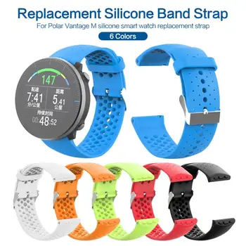

Unisex Soft Silicone Wrist Band Sports Watch Strap For POLAR Vantage M Watch