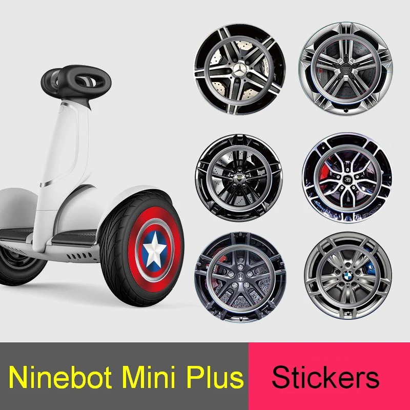 Wheel Cover Hub Cap Covers 1pair for  Segway-Ninebot MiniPro Scooter Parts SPD 