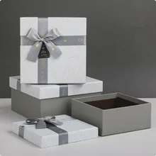 Подарочная коробка квадратной средней длины, Подарочная коробка из трех предметов для дня рождения девушки, Подарочная коробка на День святого Валентина, подарочный набор