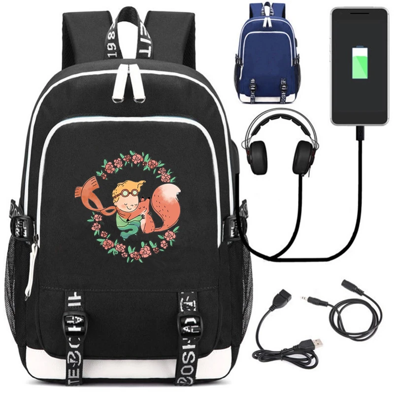 C Рюкзак mochila для студентов с зарядкой через USB, школьная сумка, Музыкальный Рюкзак с гарнитурой, рюкзак для отдыха, дорожная сумка - Цвет: C