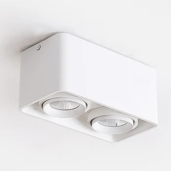 

Surface mounted downlight double end living room spotlight square cob bile lamp household lamp corridor ceiling lamp
