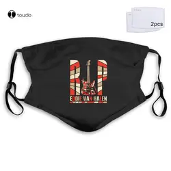 Eddie Van Halen RIP Face Mask Filter Pocket Cloth Reusable Washable