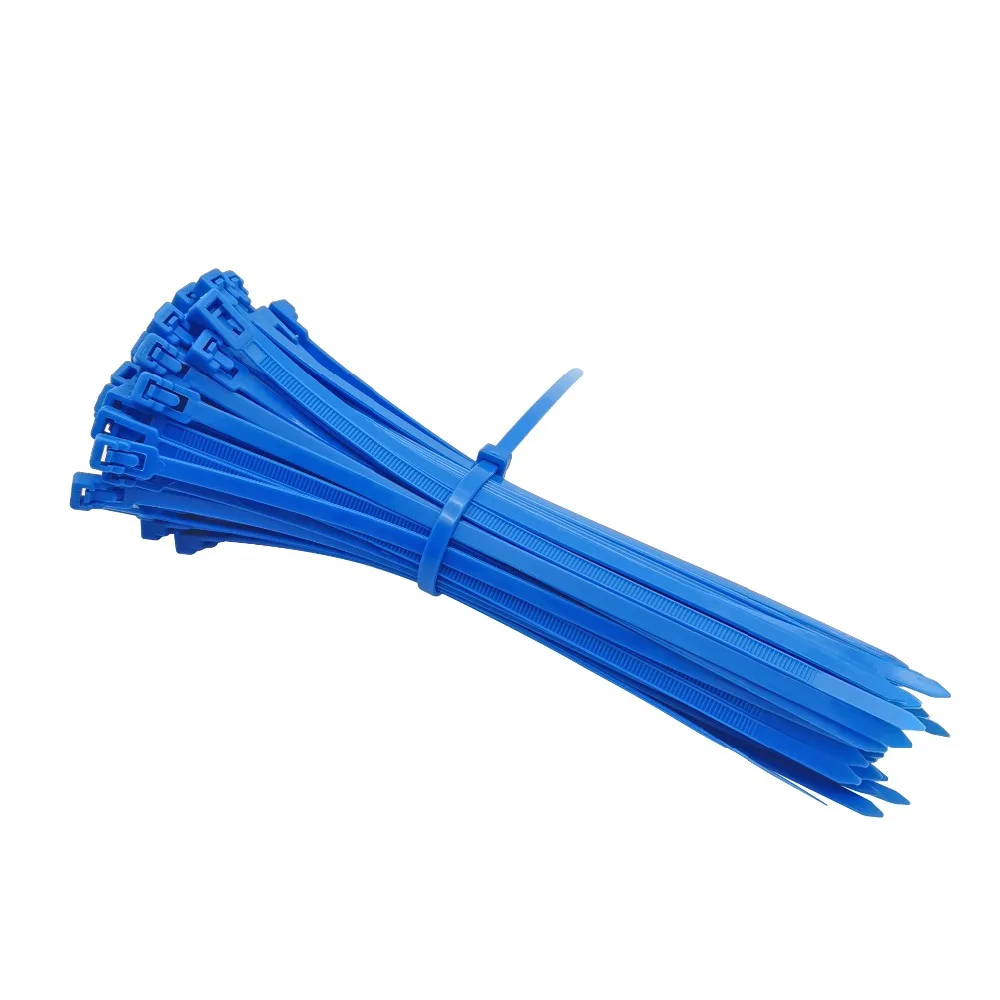 5*200mm Releasable Cable Tie Colored Plastics Reusable Loop Wrap Nylon Zip Ties Bundle Ties