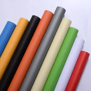 

5M PVC Waterproof Solid Color Wallpaper Student Background Wall Tape Wallpaper Furniture Renovation Wall Stickers