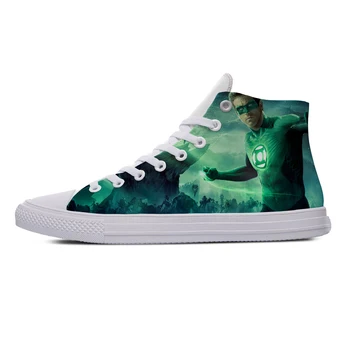 

Green Lantern Superhero Movie Hot Cool Fashion Casual Shoes High Top Breathable Lightweight Sneakers 3D Print For Men Women