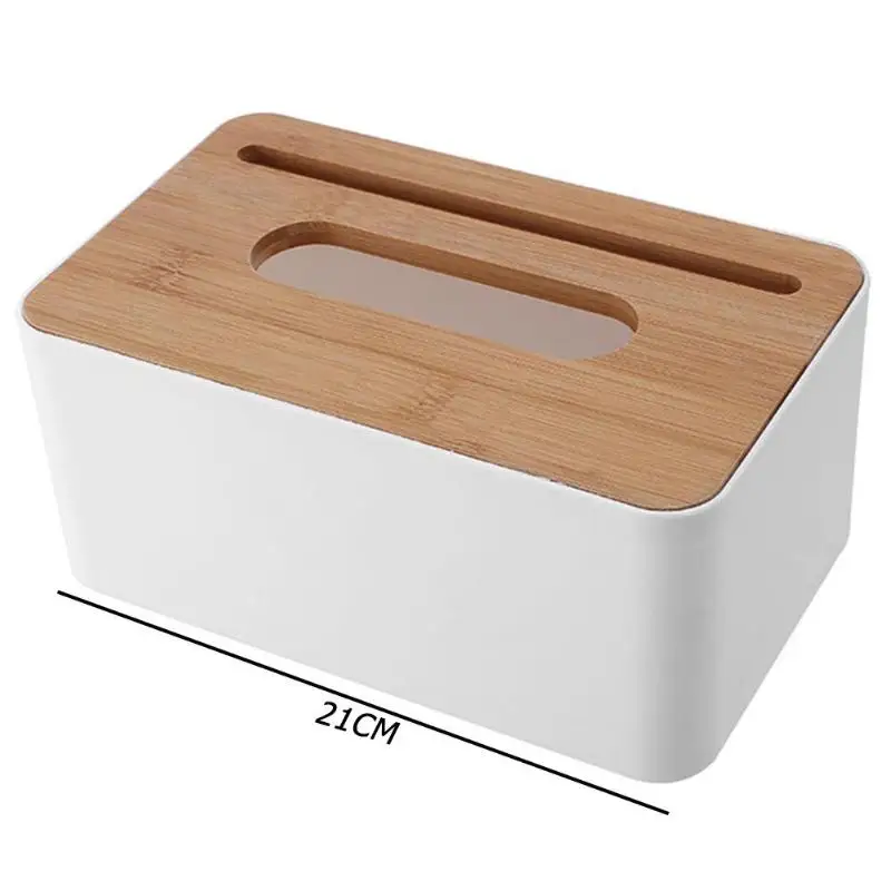 Влагостойкая пластиковая коробка для одноразовых салфеток съемный бамбуковый Деревянный Чехол Контейнер салфетки держатель для хранения кухонные принадлежности