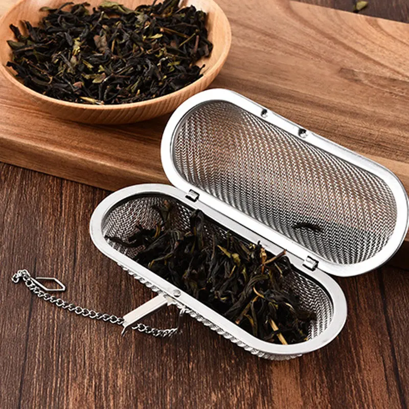 

Tea Strainer Stainless Steel Hanging Tea Infuser Spice Loose Tea Leaf Herbal Tool Kitchen Gadgets Tea Accessories Reusable