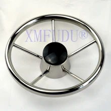 1" 5 спиц Разрушитель стиль нержавеющая сталь Лодка рулевое колесо