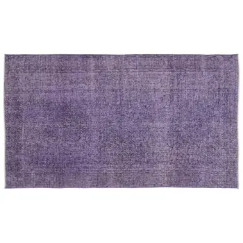 

Handmade Purple Vintage Overdyed Turkish Area Rug 154x266 Cm-5'1''X8'9''