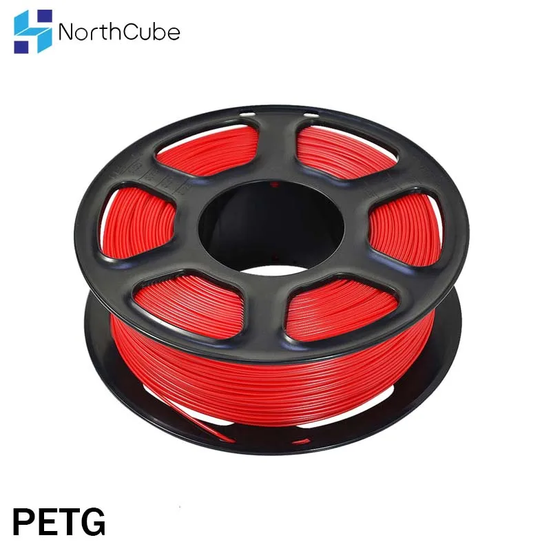 3D Printer Filament PETG 1.75mm 1kg/2.2lbs Plastic PETG Filament Consumables PETG Material for 3D Printer Filamento Red