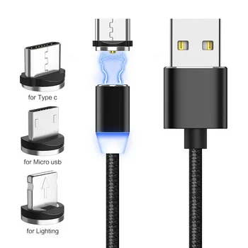 

Magnetic USB Cable plug Fast Charging USB Type C Cable Magnet Charger Data Charge Micro USB Cable Mobile Phone Cable USB Cord