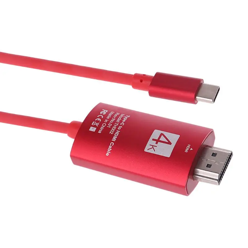 4K USB 3,1 USB-C type C к HDMI кабель HDTV hdmi адаптер для lenovo ThinkPad X1 MacBook Pro samsung S8 S9 NOTE8 D08A