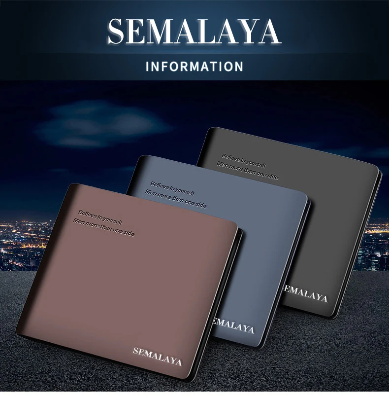 Men Wallet 100% Genuine Leather Men Wallets Premium Product Real Cowhide Wallets for Man Short Black Walet Men Wallet RFID Busin