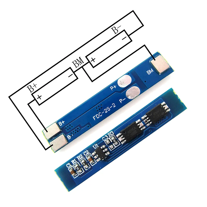 10 шт./лот 2S 3A Защитная плата bms pcm для зарядки литий-ионных аккумуляторов 7 4 В 8 в 18650