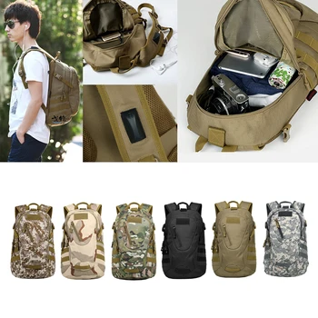 

Camouflage Waterproof Outdoor Backpack Daypack Bags Camping Hiking Survival Pack Men Women