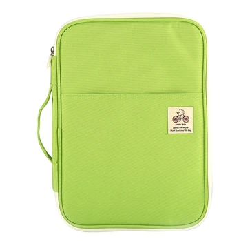 

A4 Multifunctional Passport Holder Folder Zippered Document Bag Office Waterproof Oxford File Organizer Notebooks Storage Travel