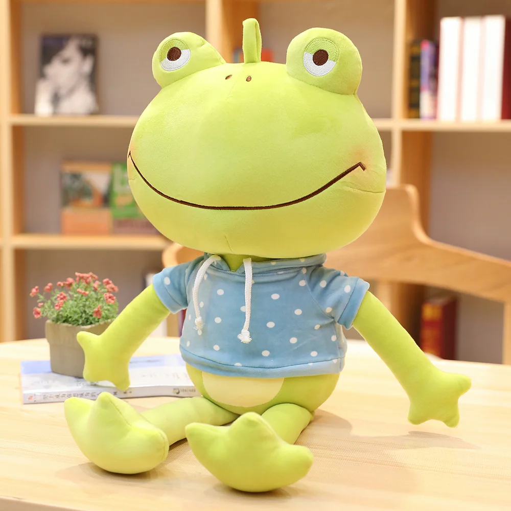 Новинка, 1 шт., 65/90 см настоящие лягушки Кукла Kawaii плюшевая игрушка подушка морских животных кукла творческий подарок