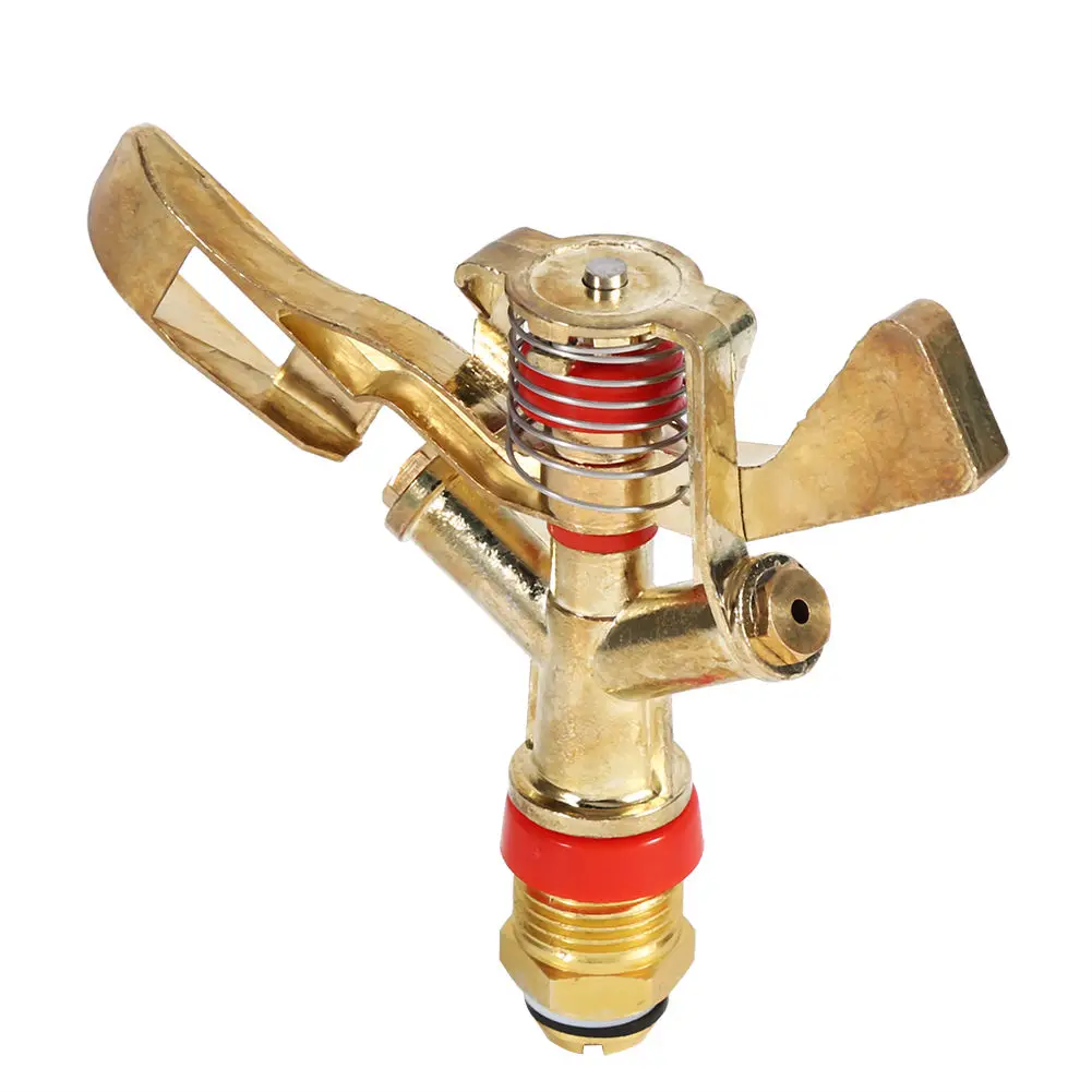 1xBrass 360° 1/2 Adjustable Water Sprinkler Lawn Watering Garden Spray Nozzle