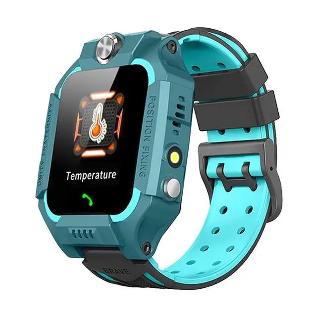 

DishyKooker Kids Temperature Detection Smart Bracelet 1.44 Inches Color Touch Screen 400mah Remote Monitoring Intercom Watch