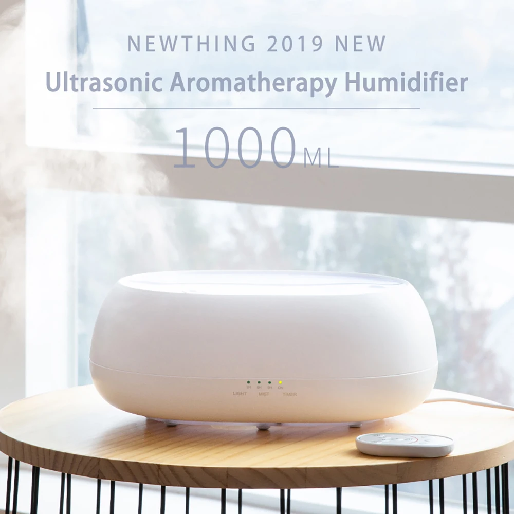 

NEWTHING Upgraded Version 1000ML Aromatherapy Essential Oil Diffuser Ultrasonic Aroma Diffusers Cool Mist Humidifier for Home