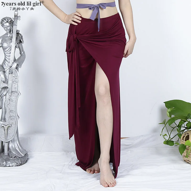 

New Practice Belly Dance Costume Modal Long Modal Skirts Belly Dance Practice Clothes GPP01