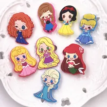 8 шт Принцесса Русалочка, Золушка Мультяшные Броши Булавки на рюкзак одежда подарки для девочек на день рождения значки по индивидуальному заказу