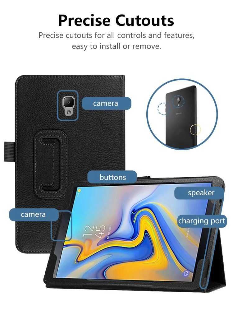 Чехол для samsung Galaxy Tab A A2 10,5 чехол для samsung SM-T590 T595 T597 из искусственной кожи, чехол для смартфона, Чехол+ пленка