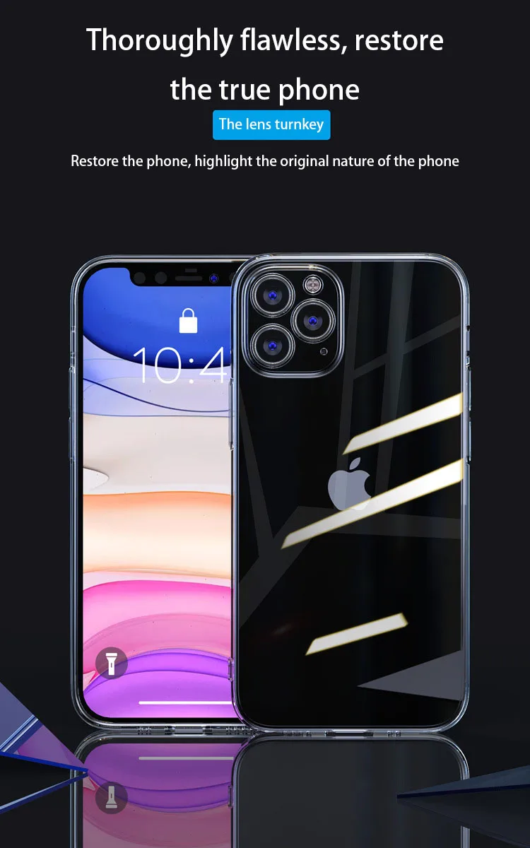 iphone 11 wallet case Ultra Thin Clear Case For iPhone 14 13 12 Mini 11 Pro Max XS Max X XR 8 7 6 Plus SE Transparent Soft Silicone Slim Back Cover cheap iphone 11 cases